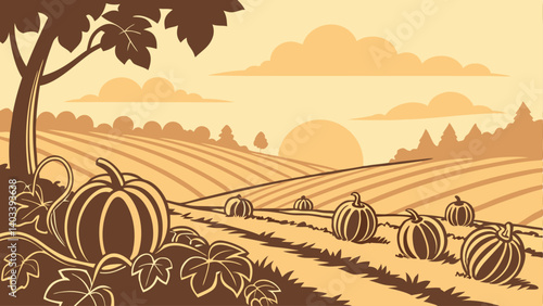 vineyard in autumn