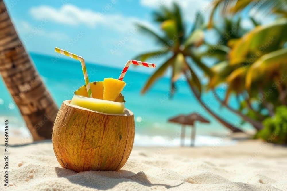 Tropical Beach Smoothie Delight Tropical Beach Smoothie Delight