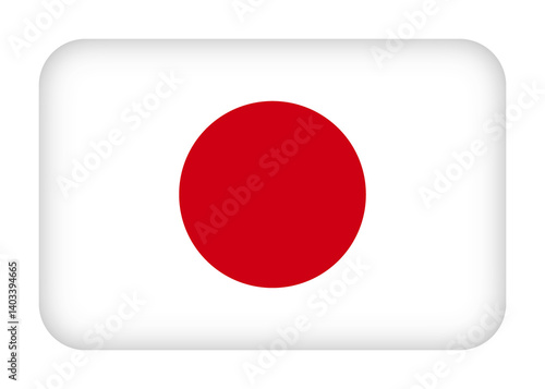 Japan flag with round corners. 3d illustration button flag of Japan transparation png Free Download Japan flag with round corners. 3d illustration button flag of Japan transparation png - GFXLoad