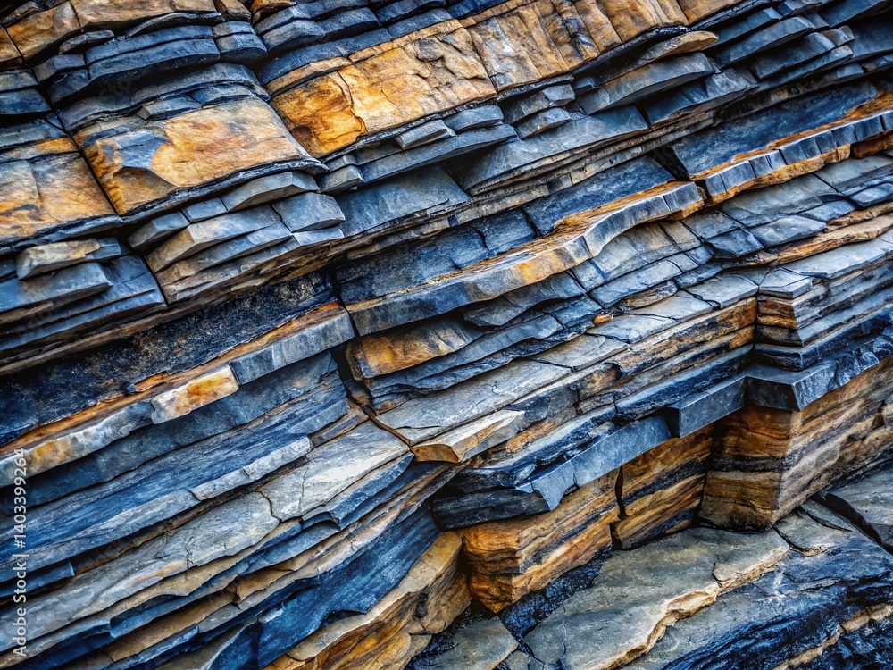Layers of ancient rock telling a story of time and earths evolution in close detail Layers of ancient rock telling a story of time and earths evolution in close detail