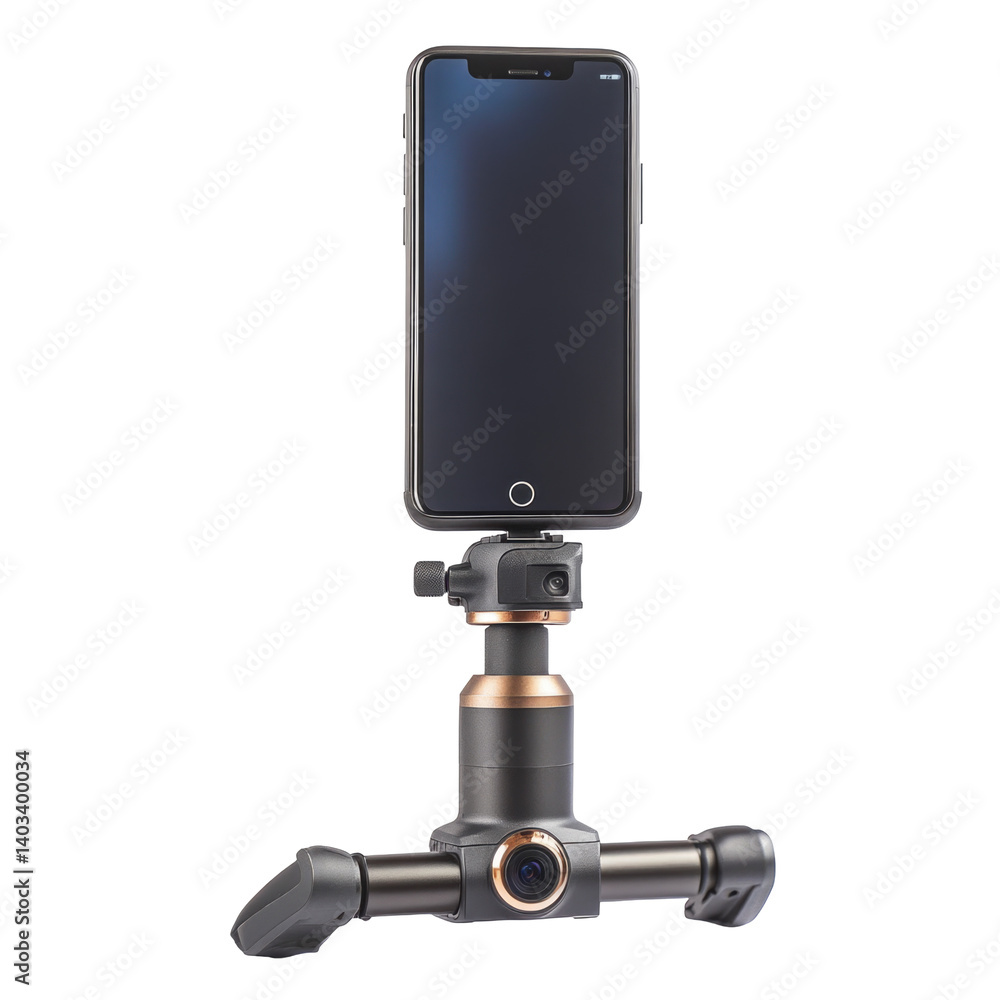 Smartphone Gimbal Stabilizer on transparent background Smartphone Gimbal Stabilizer on transparent background