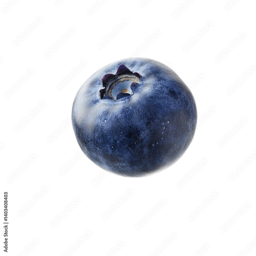 Close Up of a Ripe Blueberry Isolated on white Background Detail Shot Close Up of a Ripe Blueberry Isolated on white Background Detail Shot
