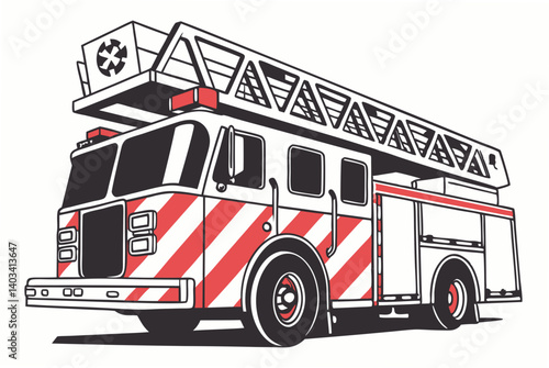 fire truck vector illustration
