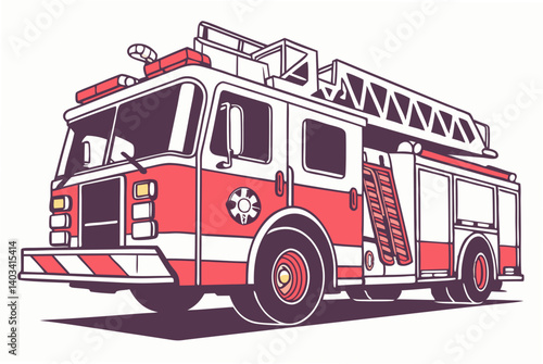 fire truck vector