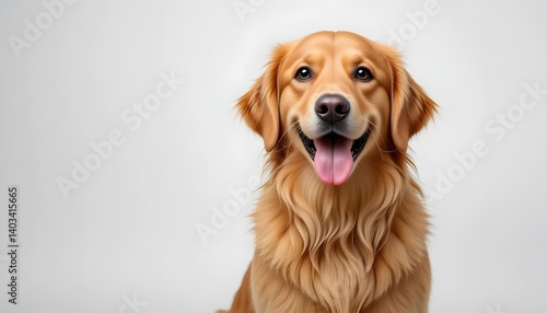 Wallpaper Mural Friendly Golden Retriever Sitting for a Portrait Torontodigital.ca