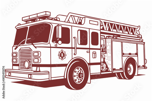 fire truck vector