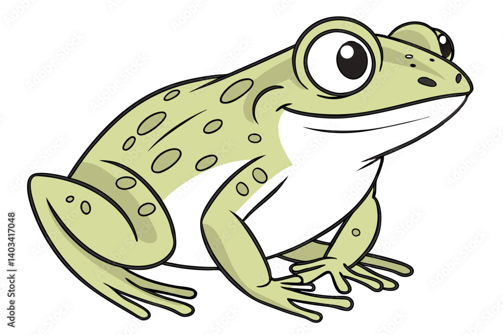 Fototapeta premium frog on white background