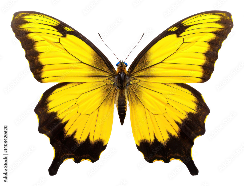 Fototapeta premium PNG Butterfly butterfly insect yellow.