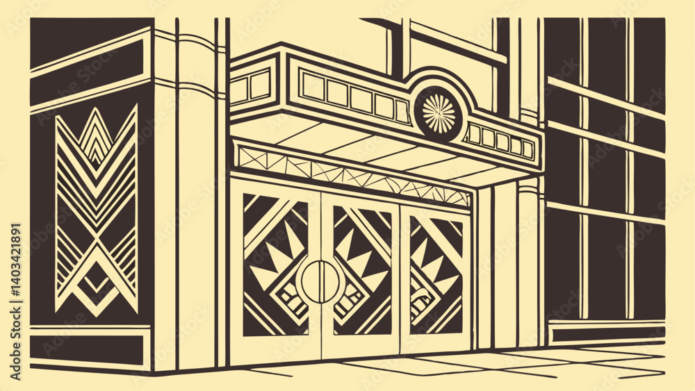 Fototapeta premium vector illustration of an ancient greek temple