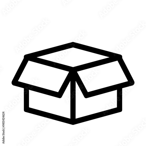 Open cardboard box – concept of shipping packaging storage or unboxing
