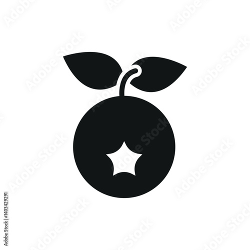 Blueberry icon symbolizes sweet nutrition, antioxidant-rich fruit, and healthy snacking moments.