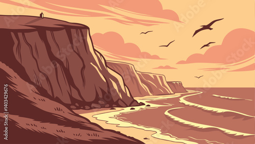 sunset on the beach