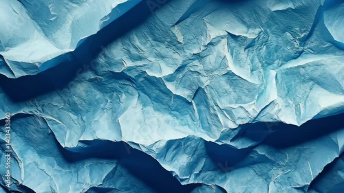 Wallpaper Mural Crumpled blue paper texture with organic patterns and waves in a calming shade of blue Torontodigital.ca