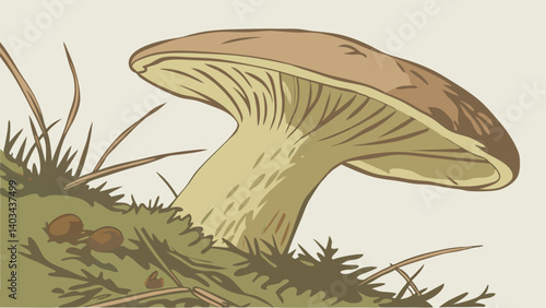 mushroom in grass