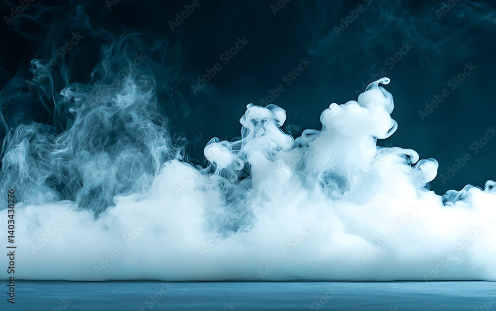 Naklejka premium Smoky Clouds Dark Studio