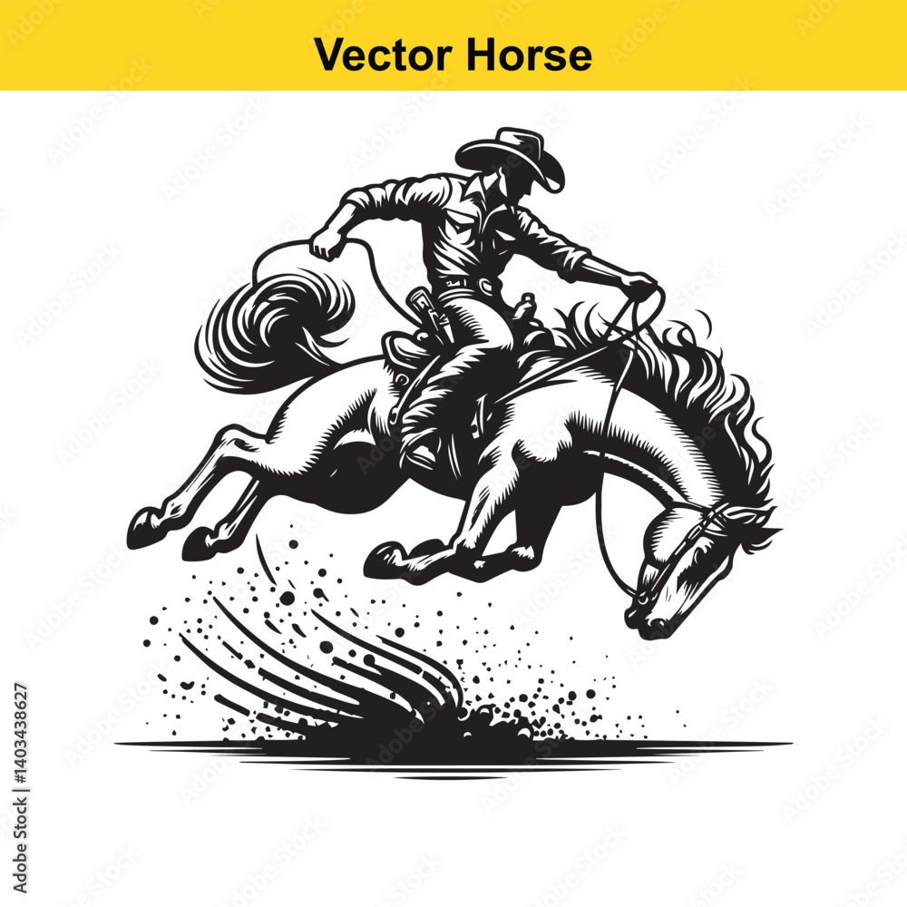 Obraz premium Vector Horseman