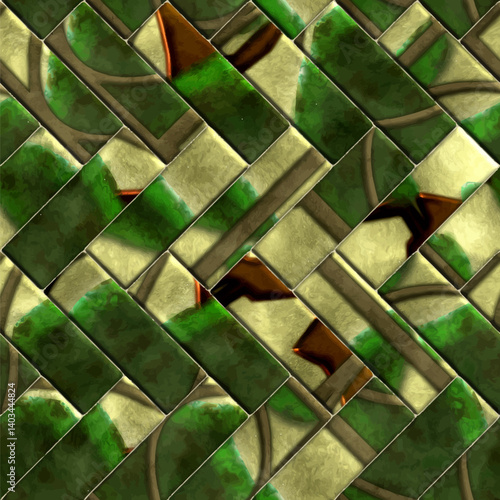 Creative patterned texture in the form of parquet