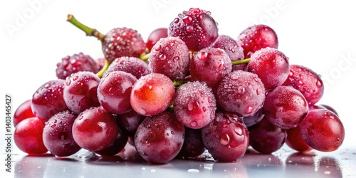 Wallpaper Mural Juicy Red Grapes: Fresh, Glistening Grapes for Snacks & Recipes Torontodigital.ca