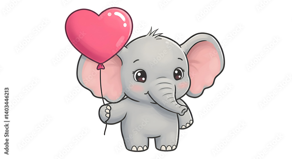 Cute baby elephant - image without background Cute baby elephant - image without background
