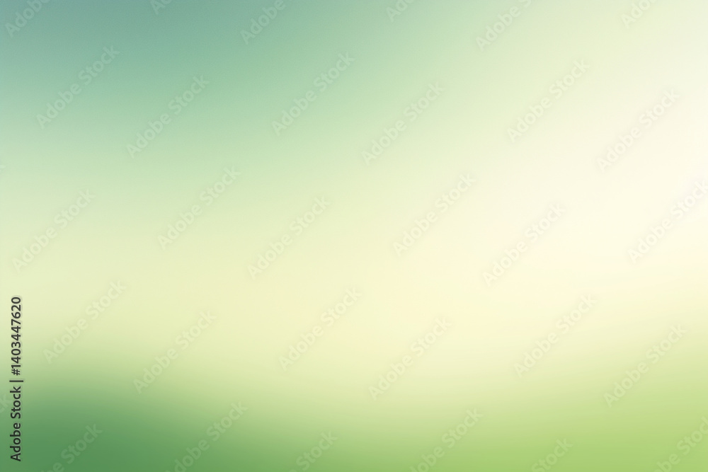 Fototapeta premium smooth gradient background featuring soft hues of green and cream, creating serene and calming atmosphere. This abstract design is perfect for various applications, including digital art
