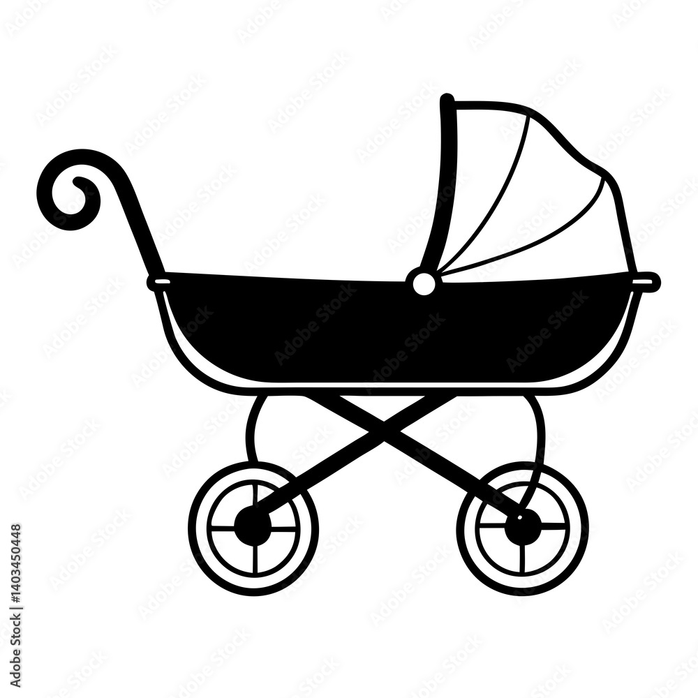 baby carriage vector illustration baby carriage vector illustration
