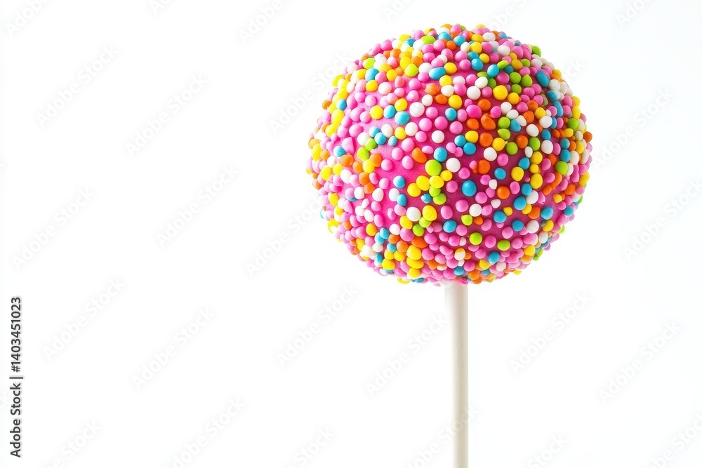 Colorful Cake Pop on Stick Colorful Cake Pop on Stick