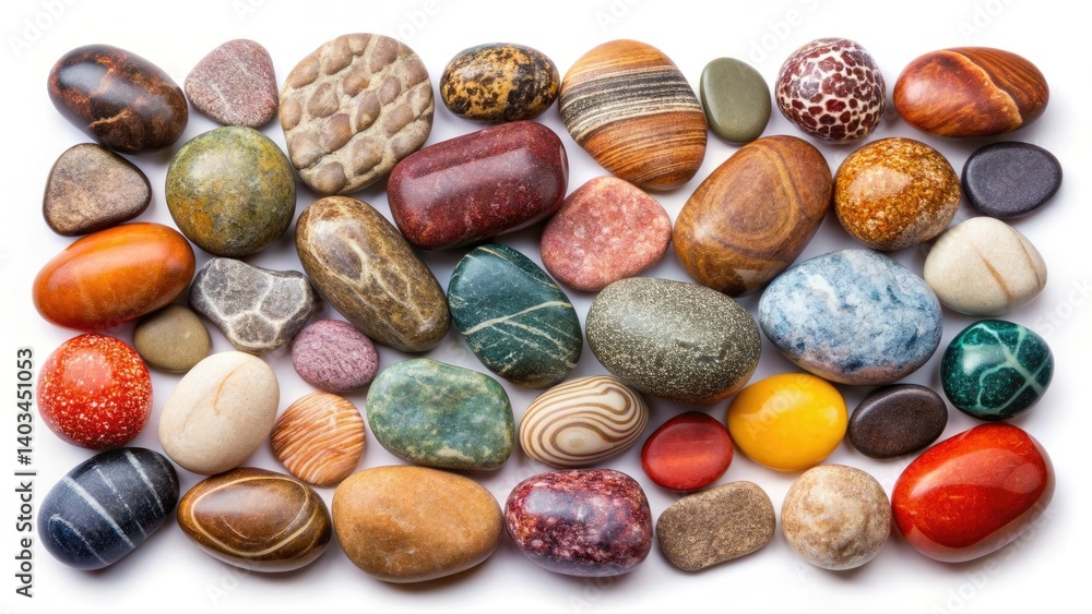 Tilt-Shift Pebbles: Colorful Smooth Stones, Natural Textures, Decorative Stones, Nature Photography Tilt-Shift Pebbles: Colorful Smooth Stones, Natural Textures, Decorative Stones, Nature Photography