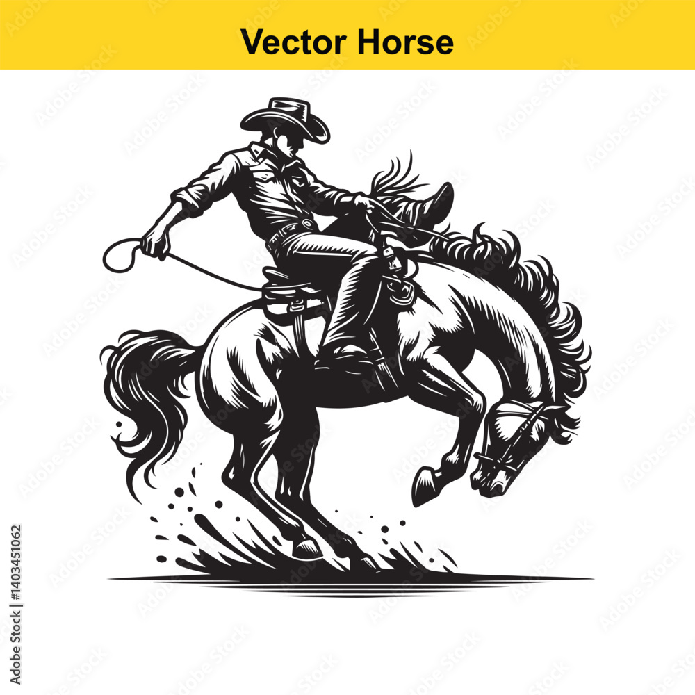 Fototapeta premium Vector Horseman
