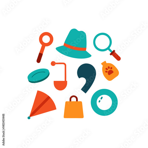 09-different-detective-tools-vector-doodle-icon
