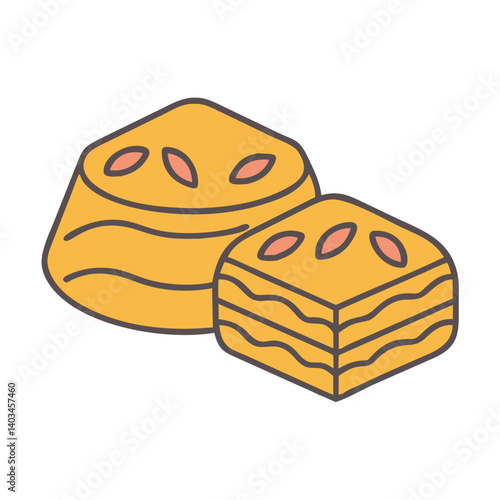 Delicious baklava pastry dessert traditional middle eastern sweets layered dough nuts honey syrup treat