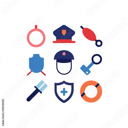 09-different-police-vector-doodle-icon