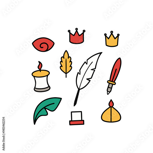 09-different-renaissance-vector-doodle-icon