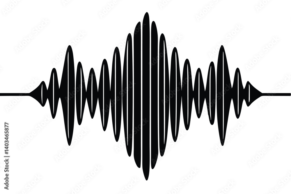 Symmetrical sinusoidal waves radiating and attenuating from a high amplitude central region Symmetrical sinusoidal waves radiating and attenuating from a high amplitude central region