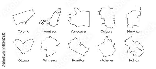 Canada city map