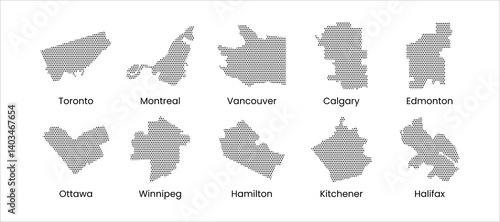 Canada city map