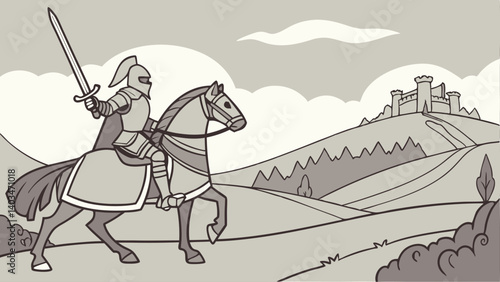 knight on horseback
