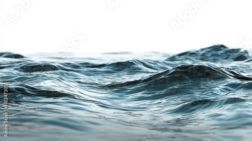 Wallpaper Mural Calm ocean waves gently rolling under a serene, clear sky. Torontodigital.ca