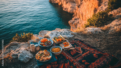 Cliffside Feast: A Scenic Culinary Experience with Ocean Views in the Backdrop