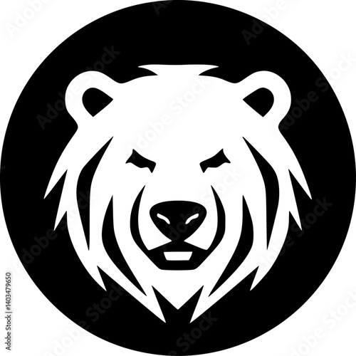 Bear | Minimalist and Simple Silhouette - Vector illustration