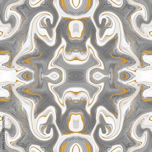 Wallpaper Mural white gold ash marble Torontodigital.ca