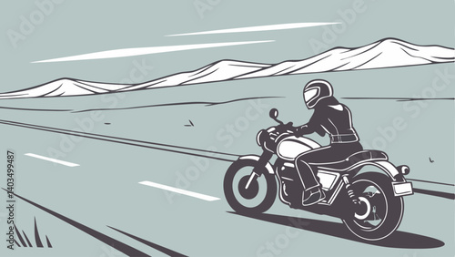 motorcycle on the road