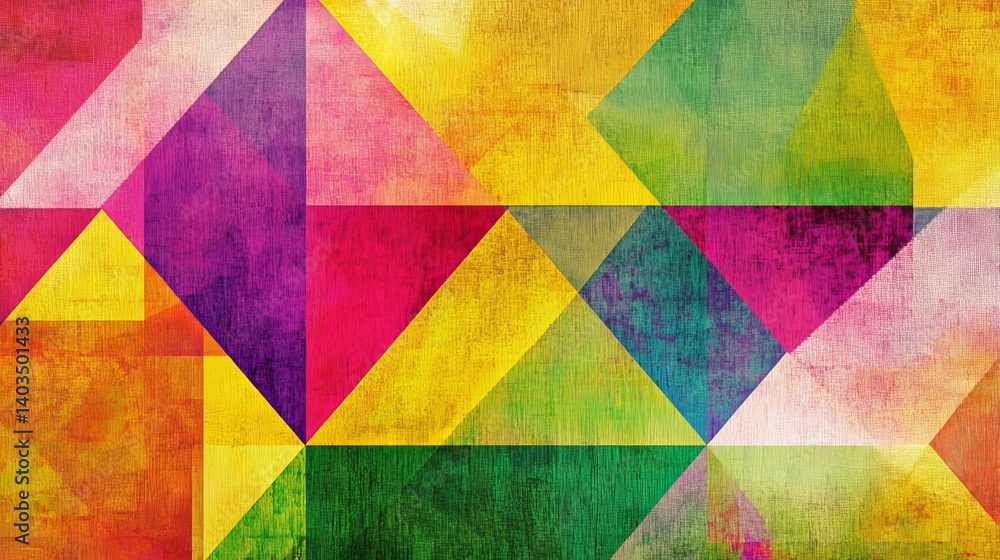 Fototapeta premium Colorful geometric triangle pattern abstract background for design and creative projects stock photos