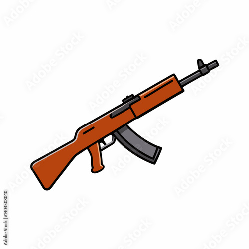 assault rifle vector