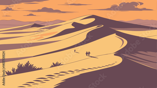 sand dunes in the desert