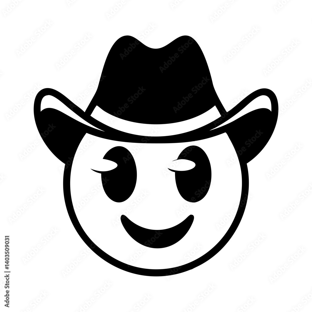 cowboy hat emoji icon, cowboy hat emoji silhouette vector illustration-simple silhouette illustration of cowboy hat emoji, perfect for cowboy hat emoji logos and icons cowboy hat emoji icon, cowboy hat emoji silhouette vector illustration-simple silhouette illustration of cowboy hat emoji, perfect for cowboy hat emoji logos and icons
