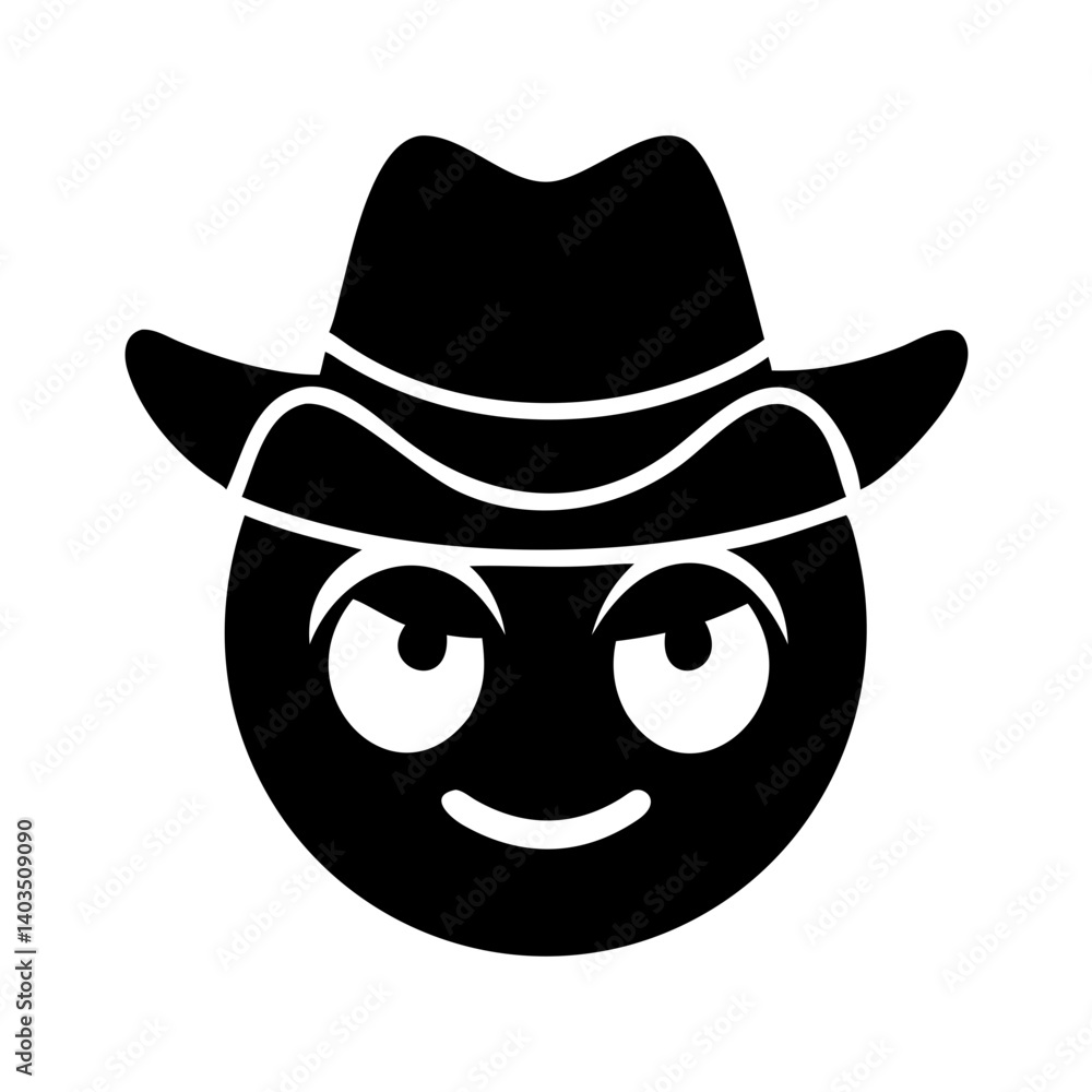 cowboy hat emoji icon, cowboy hat emoji silhouette vector illustration-simple silhouette illustration of cowboy hat emoji, perfect for cowboy hat emoji logos and icons cowboy hat emoji icon, cowboy hat emoji silhouette vector illustration-simple silhouette illustration of cowboy hat emoji, perfect for cowboy hat emoji logos and icons