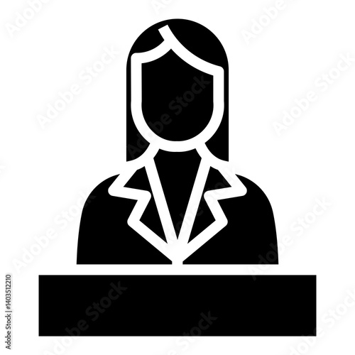 secretary vector icon