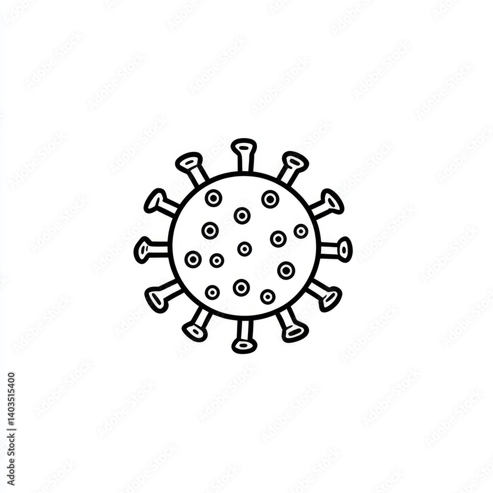 Simple virus graphic Simple virus graphic