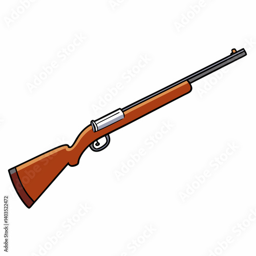 assault rifle isolated