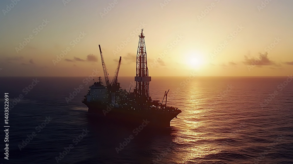 ship at sunset ship at sunset